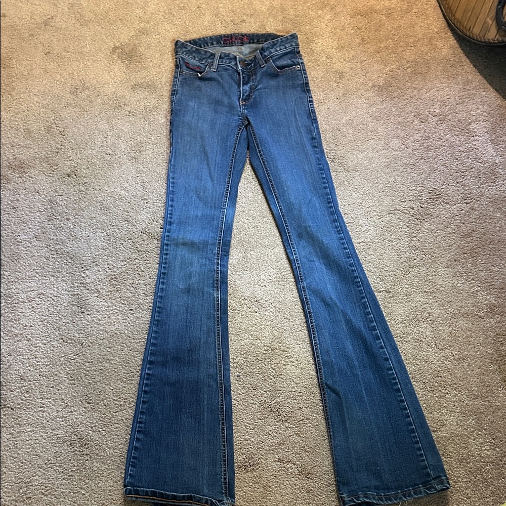 Kimes Ranch Women's Flare Jeans in Deep Blue